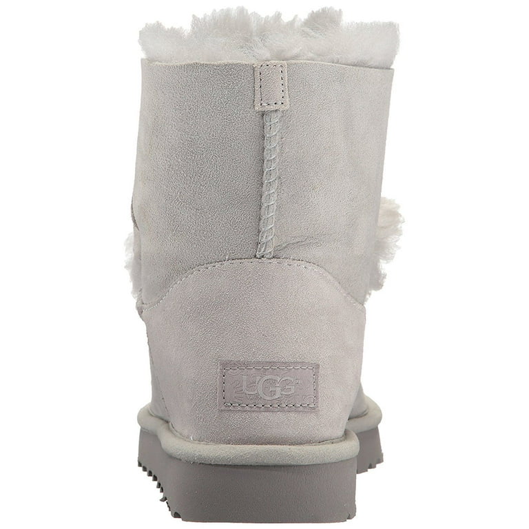 UGG Gita Women s Shoes Sheepskin Pom Pom Boot 1018517 Grey Violet