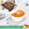 thumbnail image 3 of Yayeee Pot Holders Kitchen Heat Resistant with Pocket 7"x9.8" Cotton Oven Cooking Hot Pads, Wood Grain, 3 of 7