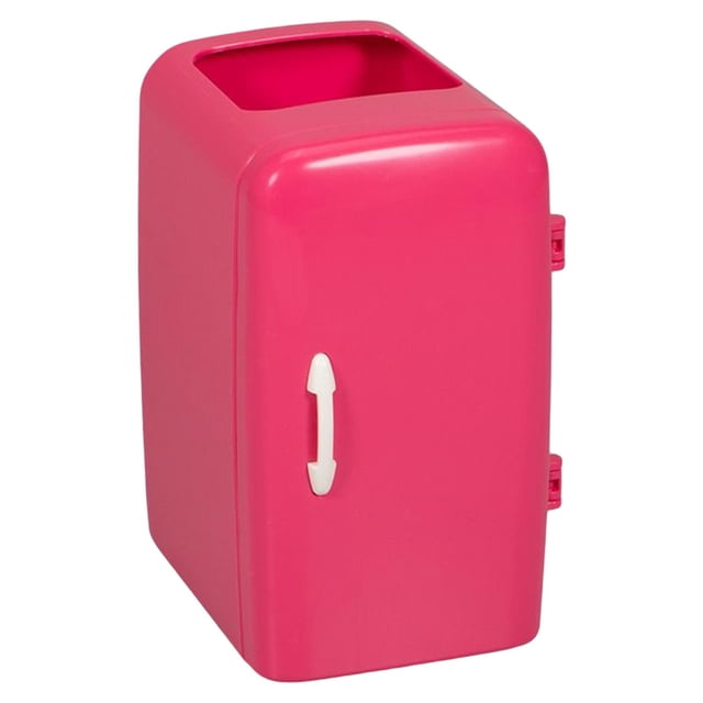 Organizador de brochas de maquillaje de escritorio para tocador, color rosa. Rosa Rosa