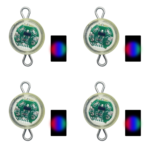 Para Atraer Peces Con Ojo Pez Recolector Peces Subacuático LED para Atraer Peces para Atraer Peces Con Botón Electrónica para Atraer Peces Con Brillo en El (intermitente Ciclo Tres Colores)