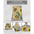 thumbnail image 7 of Sunflowers Pillow Covers King Size, Botanical Floral Farmhouse Retro Wood Grain Soft Bed Throw Pillowcases Breathable Cooling Long Lumbar Body Pillow Sham Cover for Bed Sofa 20''x40'', 7 of 7