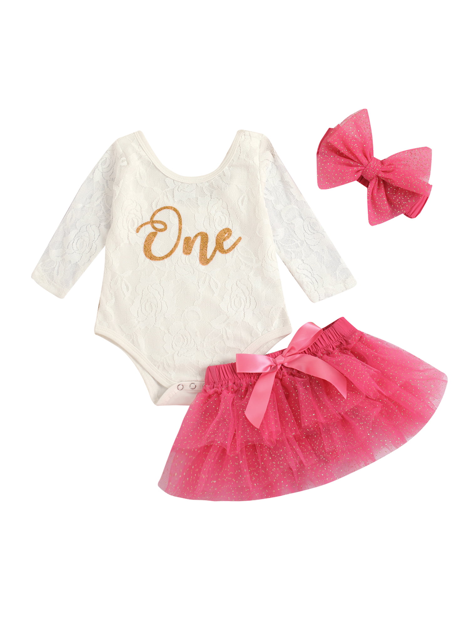 LuckyBB-Baby Girl Cute Outfit Kids Baby Girl Princess Plaid Bow Dress Tops+Tutu Tulle Skirts 2pcs Clothes Set