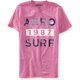 thumbnail image 1 of Aeropostale - Camiseta gráfica para hombre de 1987 Surf, rosa, pequeña Aeropostale Camiseta gráfica, 1 of 1