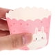 thumbnail image 4 of Cupcake Baking Cups Storage Container for Food Store Western Restaurant Pink Paper Material Greaseproof 100Pcs, 4 of 5