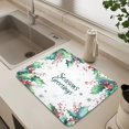 thumbnail image 4 of Seasons Greetings Drying Mat Diatomaceous Earth Super Absorbent Slip Rubber Sole Heat Resistant 230 Degrees Fahrenheit 23.6×19.7in, 4 of 11