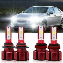 H11 9005 LED Headlight Bulbs for 2004-2015 Lexus RX330 Low Beam/High Beam Lights