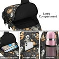 thumbnail image 4 of Sling Backpack,Nightmare Before Christmas Halloween Pattern Sling Bag with Water Bottle Holder,Waterproof Sling Bag for Men/Women with Headphone Jack for Hiking,Travel, 4 of 6