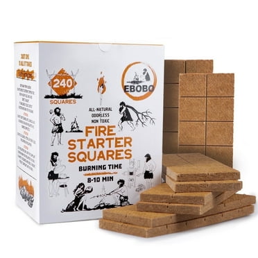 Ebobo-Natural Fire Starter, Individually Packed 240 Firelighters