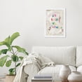 thumbnail image 2 of Wynwood Studio Prints Abstract Typography 15" x 21", White Frame, No Rain No Flowers, 2 of 6