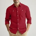 thumbnail image 2 of JGNGSHN Mens Long Sleeve Work Shirts Casual Button Down Summer Fall Tops with Two Chest Pockets XL, 2 of 8
