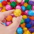 thumbnail image 6 of 100Pcs Craft Pom Pom Balls (1 inch), Colored Christmas Pom Poms, Soft Fluffy Craft Pompoms Bulk, Fuzzy Pompom Balls for Arts Crafts DIY Creative Decorations, 6 of 8