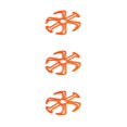 thumbnail image 2 of Eigraketly Almohadilla para casco de bicicleta eléctrica Desmontable Reutilizable Transpirable Ciclo de protección Color sólido Montar Reemplazar forro Naranja 3piezas Eigraketly CBP228619, 2 of 6