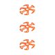 thumbnail image 1 of Greeniant Almohadilla para casco de bicicleta eléctrica Desmontable Reutilizable Transpirable Ciclo de protección Color sólido Montar Reemplazar forro Naranja 3piezas Greeniant CBP228619, 1 of 6