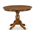 thumbnail image 2 of HBT-AWA-TP East West Furniture Amazing Dining Room Table with Acacia Walnut Color Table Top Surface and Asian Wood Modern Dining Table Pedestal Legs - Acacia Walnut Finish, 2 of 4
