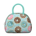thumbnail image 2 of Lunch Bag Women Office Lunch Cooler Bag Reusable Leakproof Large Cooler Tote for Women Men Adults with Side Pockets for Work Office Picnic Doughnut, 2 of 7
