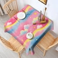 thumbnail image 2 of Colorful Cloud Star Pattern Square Tablecloth,Waterproof Square Table Cover,Wipeable Spillproof Washable Table Cover for Home Kitchen Party Decor 42"X42"(107x107cm), 2 of 6