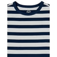 thumbnail image 2 of Wonder Nation Boys Oversized Striped T-Shirt, Sizes 4-18, 2 of 3