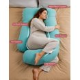 thumbnail image 2 of Sleep pillow, U-shaped full body with removable washable cover - back, leg, and abdominal support, 2 of 6