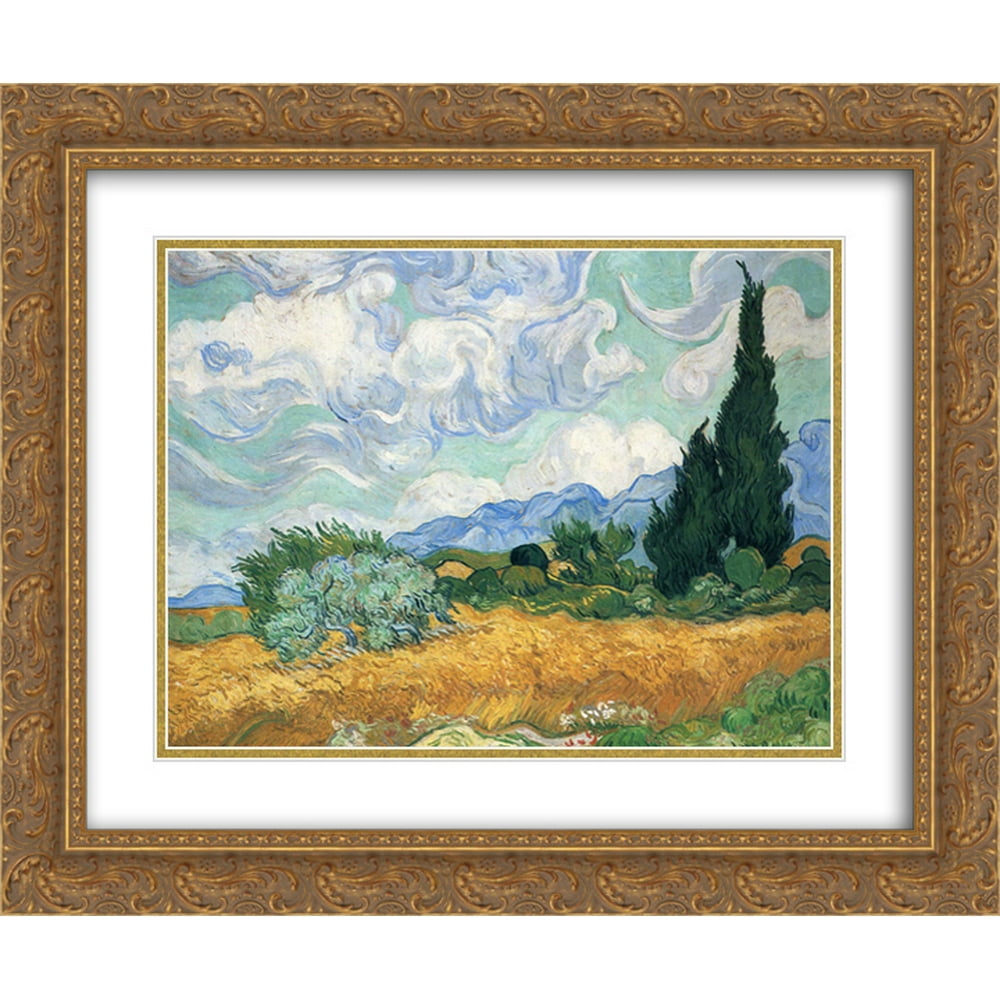 Vincent van Gogh 2x Matted 24x20 Gold Ornate Framed Art Print ...