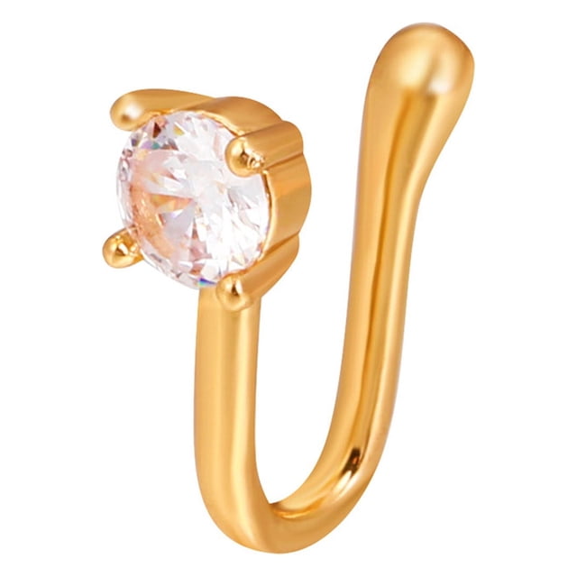 Anneaux de Nez à Clip pour Femmes Anneau de Nez Non Percé Manchette de Nez Ajustable