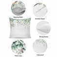 thumbnail image 6 of Eucalyptus Leaves Pillow Covers 16x16 Inch, Spring Summer Watercolor Botanical Linen Pillowcase with Invisible Zipper, Decorative Throw Pillow Covers Cushion Case for Couch Sofa Bed Living Room, 6 of 9