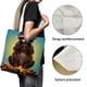 thumbnail image 3 of Mapache Bolso de tela con estampado de lienzo para mujer, bolsa de compras reutilizable y estética, con cremallera interior, regalo para mujer, 35 × 40 cm., 3 of 6