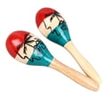 2Pcs Sand Hammer Maraca Shaker Rattle Portable Percussion Instrument