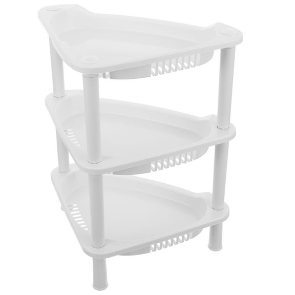 Raindrops 1Pcs Cubbies Storage Shelves 25.50X21.00X33.00In White Plastic for Home and Bathroom