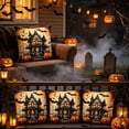 thumbnail image 5 of Halloween Theme Pillow Cover,18x18 Inch,Goth Witchy Decor,Spooky Fall Decor Pillow Covers,Hidden Zipper for Sofa Couch Bedroom Home Halloween Decor, 5 of 6