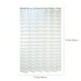 thumbnail image 3 of CuiLiyq White Shower Curtain, Striped Water Repellent Shower Curtain, Plastic Waterproof Shower Curtain Liner for Home Hotel Bathroom, 70.8" x 70.8", 3 of 6