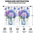 thumbnail image 2 of Blackout Kids Curtains,Hydrangea and Butterfly Childrens Insulated Curtains Set Of 2,Bedroom Essentials,Toddler Room Decor 42x63in(106x160cm), 2 of 4