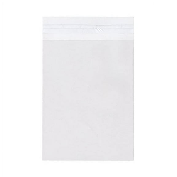 JAM Paper Cello Sleeves with Self Adhesive Closure, A7, 5 7/16" x 7 3/8", Clear, 50/pack