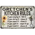thumbnail image 1 of Gretchen's Kitchen Rules Chic Sign Vintage Decor 8x12 Metal Sign 108120032447, 1 of 1