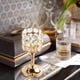 thumbnail image 5 of Portavelas de Metal y Cristal | Elegante Vela Votiva Brillante | Decoración para Bodas y Hogar | Dorado 8X8X16Cm | Yww251024005S, 5 of 6