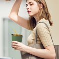 thumbnail image 5 of HauiWeiLyai 420ml Office Covered Straw Cup Coffee Cup Transparent Household Glass Cup, 5 of 6