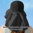 thumbnail image 6 of PBAZIH Women's Summer Sun Hat, Outdoor Neck Protection Visor, Wide Brim Fishing Hiking Cap, Lightweight Breathable Sunscreen Shawl for Daily Use, Fashionable UV Shield Accessory, 6 of 8