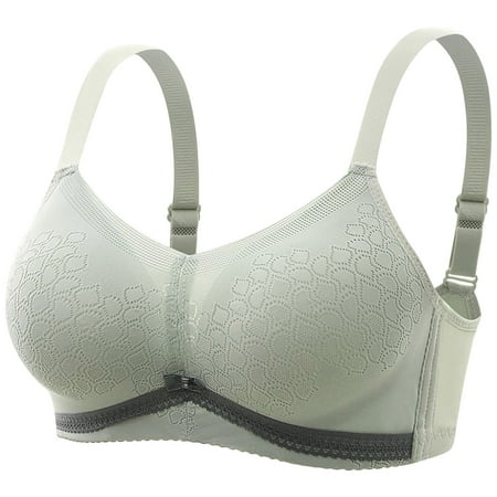 Puntoco Women s Bra Clearance Womens Solid Lace Lingerie Bras Plus Size Underwear Bralette Bras Comfortable Bra Green 6(36)