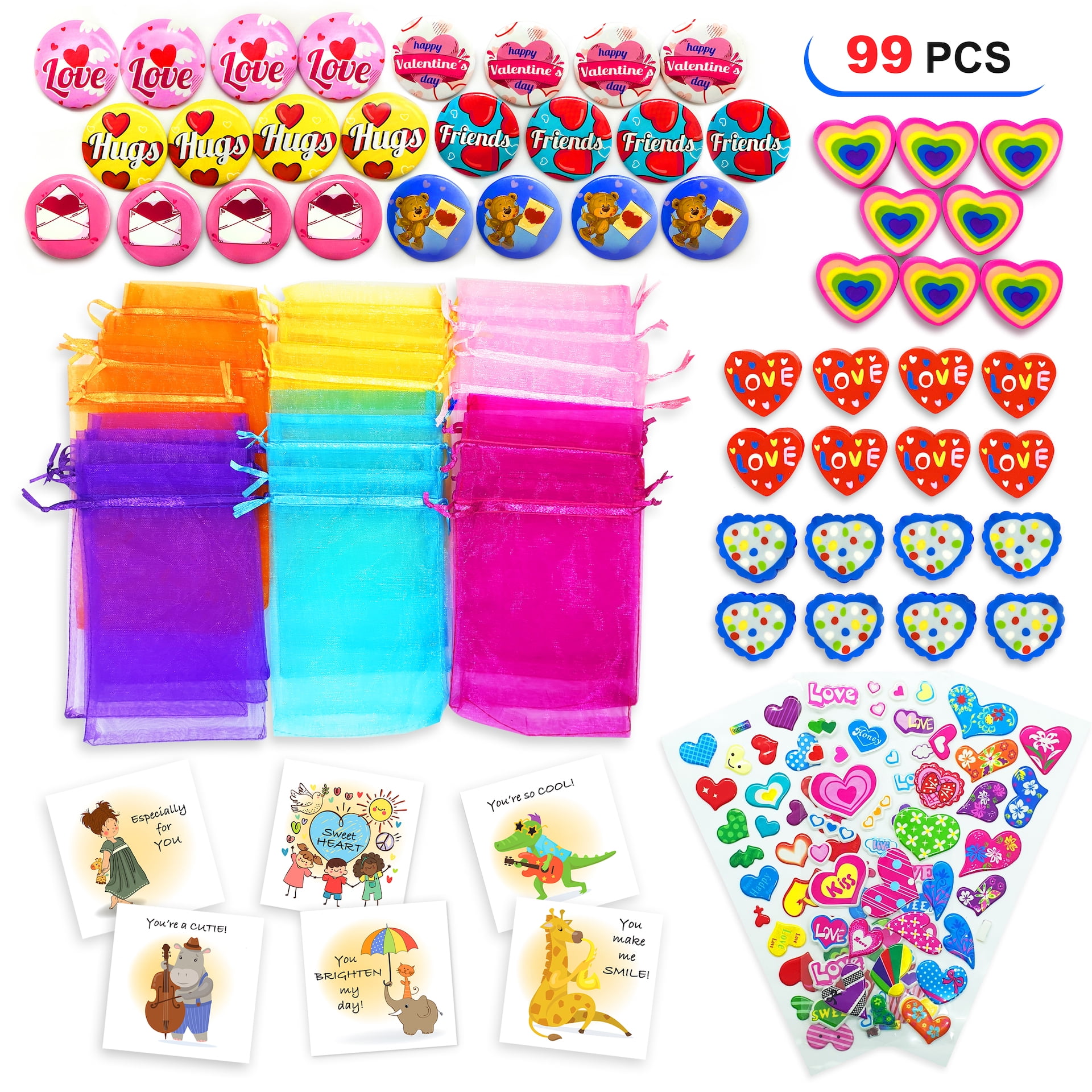  40 Pack Valentines Day Gifts for Kids Classroom Exchange  Valentine Day Heart Balloons Party Favors for Kids Decorations School Class  Prizes I Love You Heart Balloons Gift 4.3 Inch… : Toys