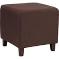 thumbnail image 3 of Ascalon Upholstered Ottoman Pouf in Beige Fabric, 3 of 10