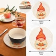 thumbnail image 3 of GZHJMY Cute Cartoon Christmas Gnome Trivets Pot Holders Set of 2, Hot Pads, Table Mats,Placemats Set for Cooking and Baking, Cotton Braided Hot Pads, 7.09"+9.45", 3 of 7