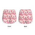 thumbnail image 3 of Balery Summer Flamingo Pantalones cortos deportivos para mujer con forro y dos bolsillos, elásticos, para entrenamiento, gimnasio, yoga-X-Large, 3 of 7