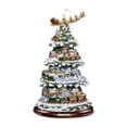 thumbnail image 1 of Christmas Tree Rotating Sculpture Train Decorations Paste Window Paste Stickers Christmas Decorations For Home, 1 of 2