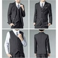 thumbnail image 5 of Lycody Boys Suits Black Suit for Boy Slim Fit Formal Toddler Kids 7Pcs Vest Dress Pants Blazer, 5 of 7