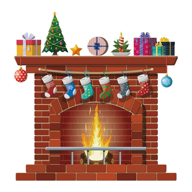 Etiqueta de la pared de de Navidad, decoración de Navidad, etiqueta de la ventana del arte de la pared extraíble para la decoración del