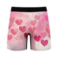 thumbnail image 3 of Ousvtion Valentine's Day Mens Trunks Love Heart Print Boxer Briefs Valentines Rose Boxers Underwear Comfort Soft Brief Gift for Men Clearance Deals,A02-Pink,Small, 3 of 5