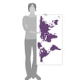 thumbnail image 3 of World Map Wall Art Earth Atlas Decal Sticker, 3 of 4