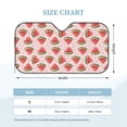 thumbnail image 3 of Bingfone Hand Drawn Watermelon Car Windshield Sunshade,Sun Foldable Sun Shield Sun Visor for Car - Medium, 3 of 8