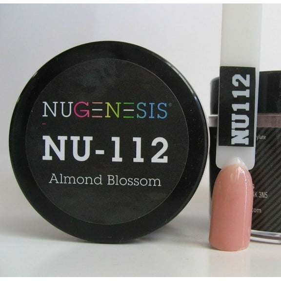 NUGENESIS Nail Color Dip Dipping Powder 1.5oz/jar - NU112 Almond Blossom