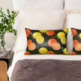 thumbnail image 2 of KLL Orange Lemon Pattern Silk Pillowcase for Hair and Skin Standard Size 20"X 30" Soft Breathable Pillow Covers for Sleeping, 2 of 6