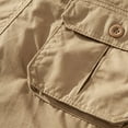thumbnail image 2 of Fashion YLSDY Mens Cargo Shorts Plus Size Zipper Outdoor Casual Short Pants with Multiple Pockets Regular Flowy Work Shorts Khaki XXXXL, 2 of 5